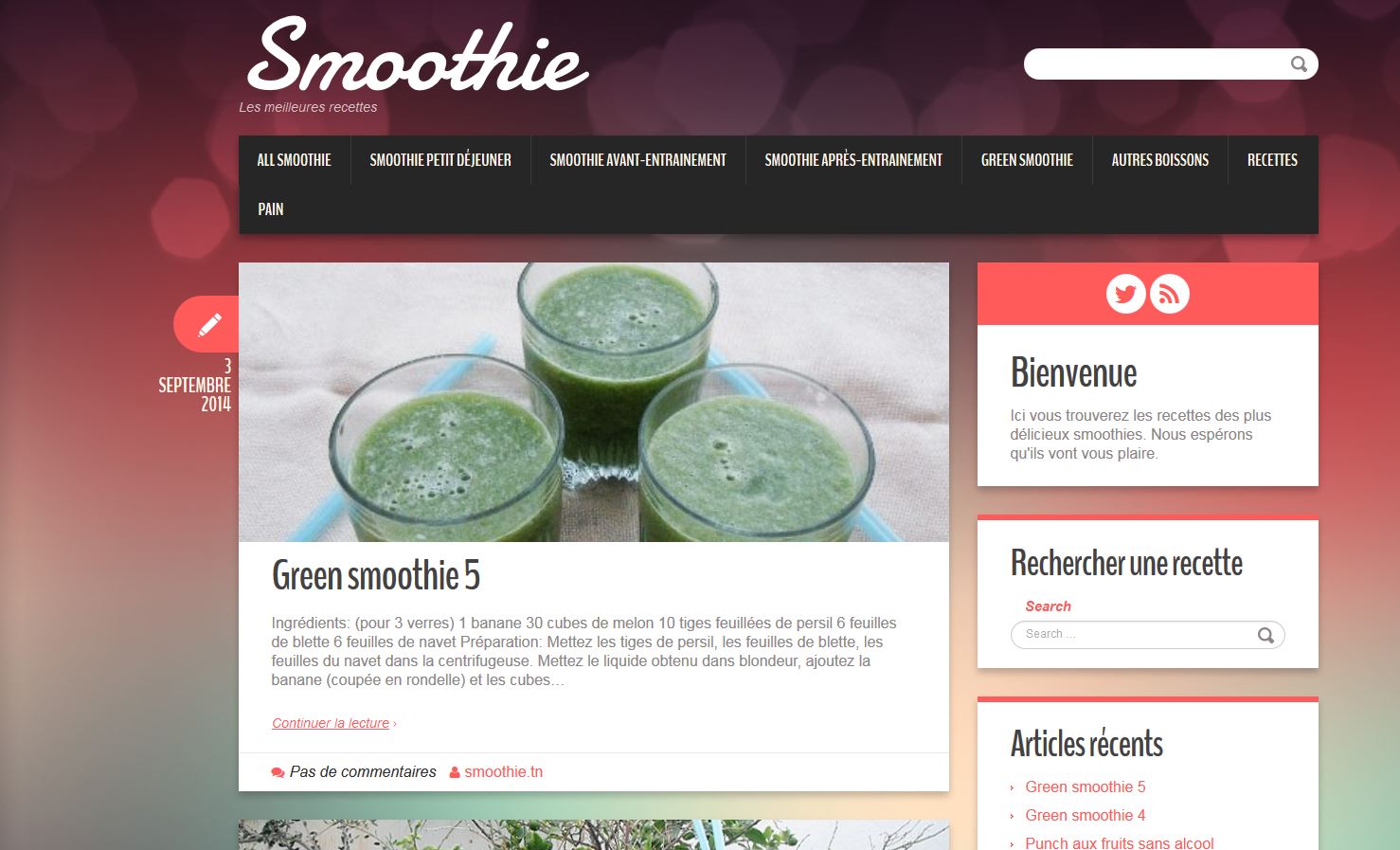 Détails : Smoothie TN