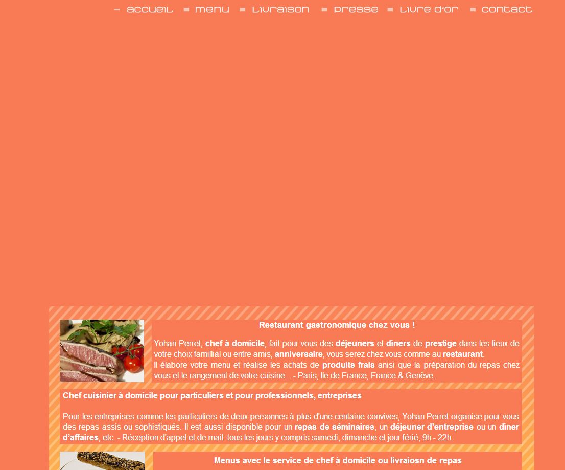 Détails : Cuisine à domicile comme au restaurant – Yohan Perret, chef à domicile