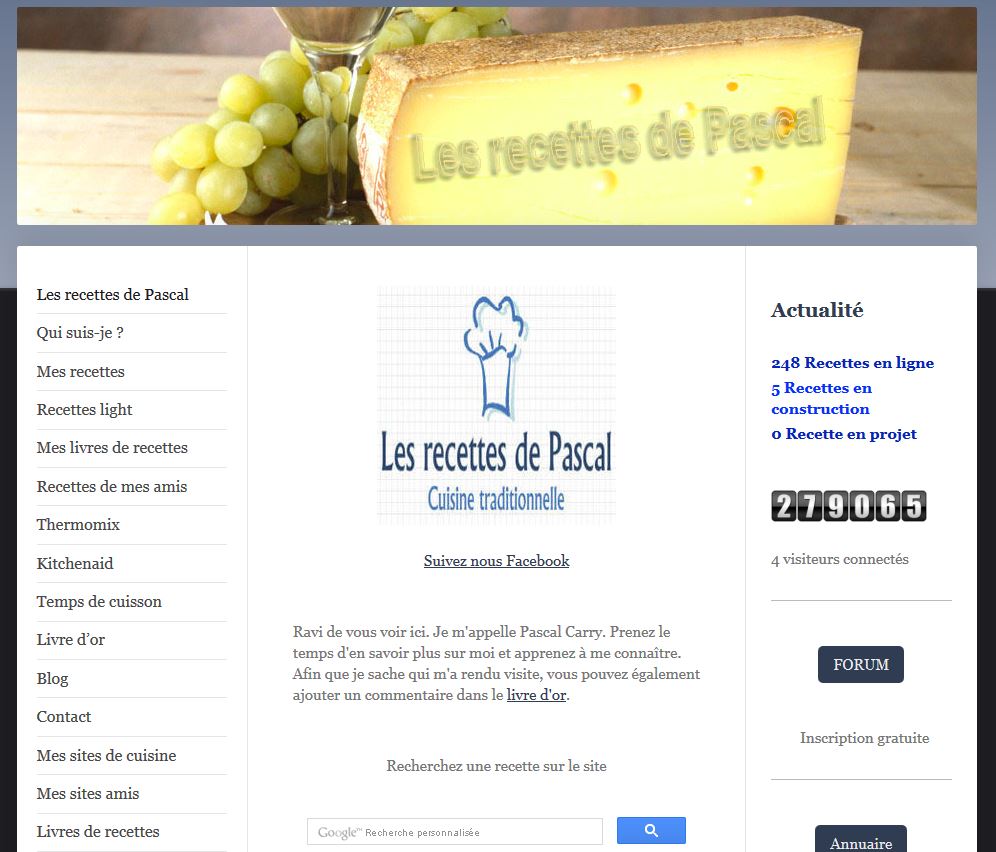 Les recettes de pascal