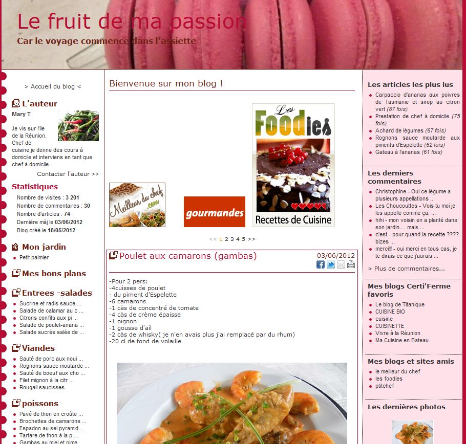Détails : le fruit de ma passion