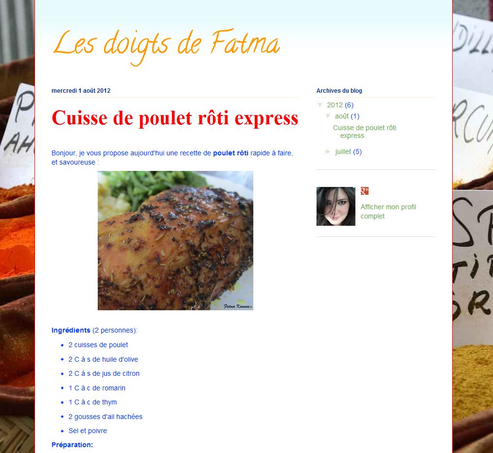 Détails : les doigts de Fatma